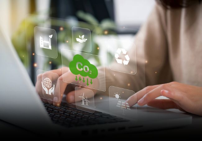 impronta carbonica digitalizzazione sostenibile