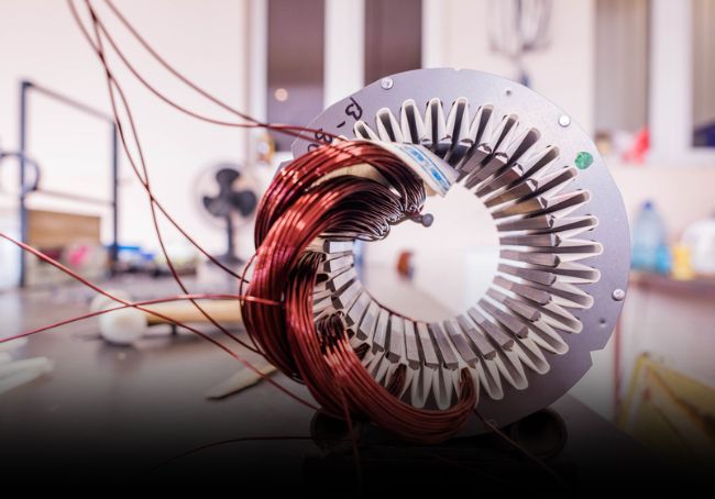 parte di motore elettrico