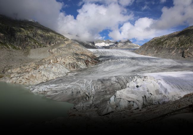 Ghiacciaio in Svizzera